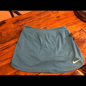 *new* blue nike tennis skirt size small, long